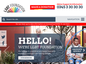 'lgbt.foundation' screenshot