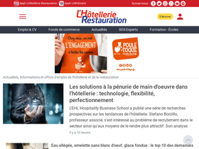 'lhotellerie-restauration.fr' screenshot
