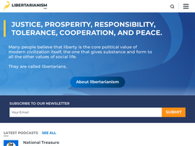 'libertarianism.org' screenshot