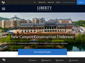 'liberty.edu' screenshot