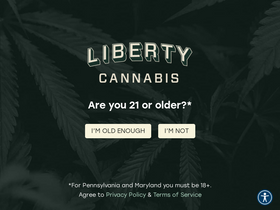 'libertycannabis.com' screenshot