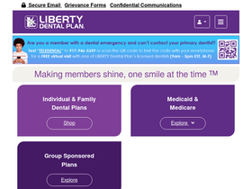 'libertydentalplan.com' screenshot