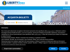 'libertylines.it' screenshot
