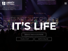 'libertylive.church' screenshot