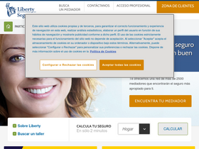 'libertyseguros.es' screenshot