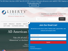 'libertytabletop.com' screenshot