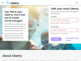'libertyutilities.com' screenshot