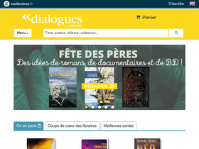 'librairiedialogues.fr' screenshot