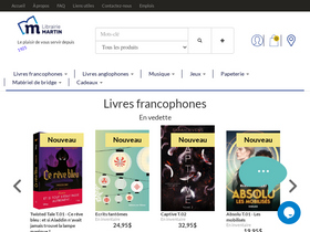 'librairiemartin.com' screenshot