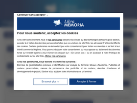 'libramemoria.com' screenshot