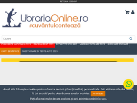 'librariaonline.ro' screenshot