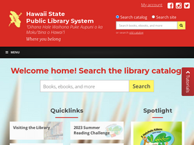 'librarieshawaii.org' screenshot