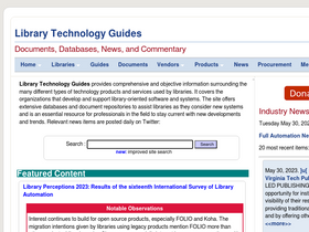'librarytechnology.org' screenshot