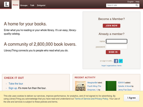 'librarything.com' screenshot
