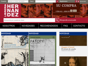 'libreriahernandez.com' screenshot