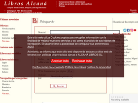 'libros-antiguos-alcana.com' screenshot