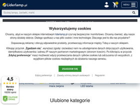 'liderlamp.pl' screenshot