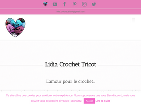 'lidiacrochettricot.org' screenshot