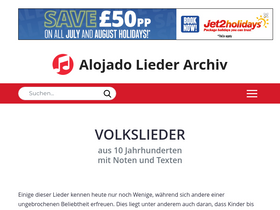 'lieder-archiv.de' screenshot