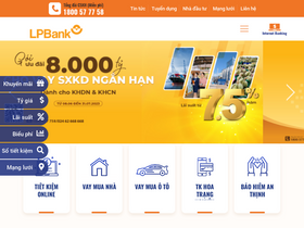 'lienvietpostbank.com.vn' screenshot