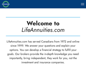 'lifeannuities.com' screenshot