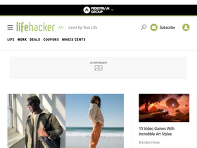 'lifehacker.com.au' screenshot