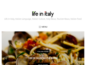 'lifeinitaly.com' screenshot