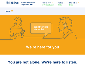 'lifeline.org.au' screenshot