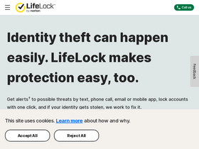 'lifelock.com' screenshot
