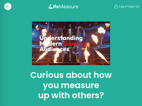 'lifemeasure.com' screenshot