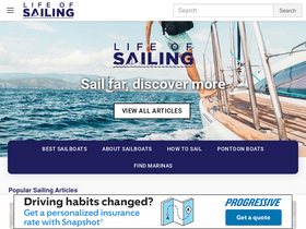 'lifeofsailing.com' screenshot