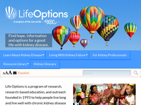 'lifeoptions.org' screenshot