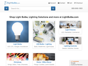 'lightbulbs.com' screenshot
