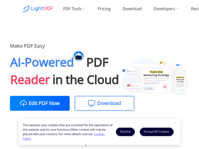 'lightpdf.com' screenshot