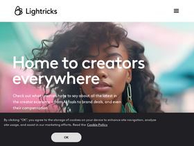 'lightricks.com' screenshot