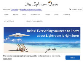 'lightroomqueen.com' screenshot