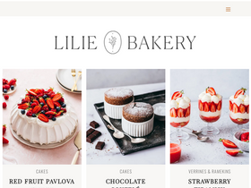 'liliebakery.fr' screenshot