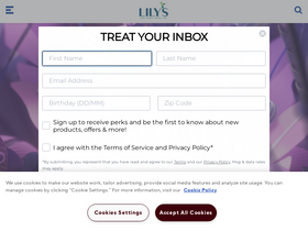 'lilys.com' screenshot