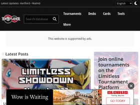 'limitlesstcg.com' screenshot
