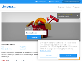 'limpeza.com' screenshot