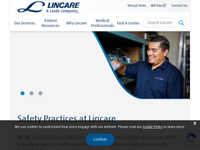 'lincare.com' screenshot