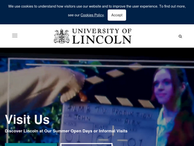 'lincoln.ac.uk' screenshot