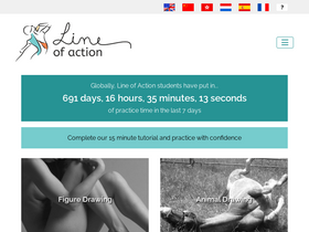 'line-of-action.com' screenshot