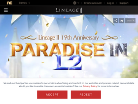 'lineage2.com' screenshot