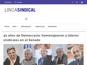 'lineasindical.com.ar' screenshot