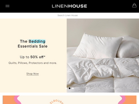 'linenhouse.com' screenshot