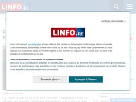 'linfo.re' screenshot