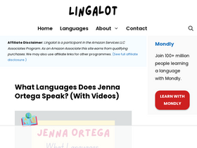 'lingalot.com' screenshot