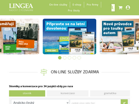 'lingea.cz' screenshot