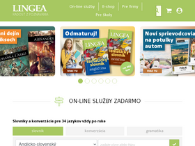 'lingea.sk' screenshot